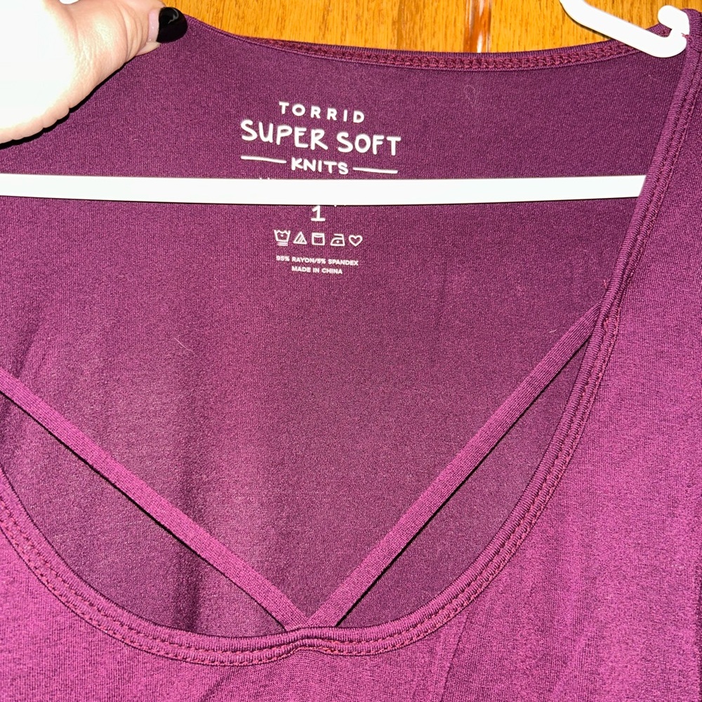 Torrid- High-Low Babydoll Top - Picture 2 of 4